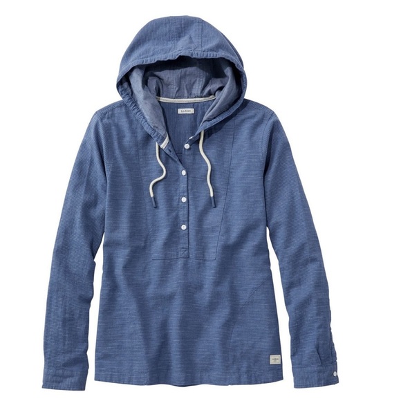 L.L. Bean Tops - NWT LL Bean Women's Textured Linen/Cotton Anorak